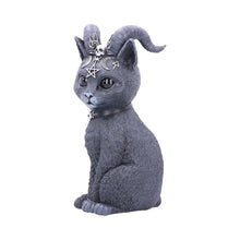 Load image into Gallery viewer, Large Pawzuph Horned Occult Cat Figurine
