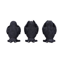 Load image into Gallery viewer, Three Wise Ravens Figurines
