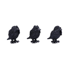 Load image into Gallery viewer, Three Wise Ravens Figurines
