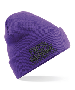 The FRESH GARBAGE Embroidered Beanie Hat - 14 COLOURS to choose from !