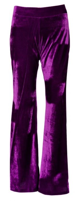 Purple Velvet Flares