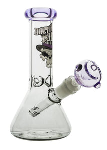 Dr Death Glass Beaker Ice Waterpipe 19cm – Purple