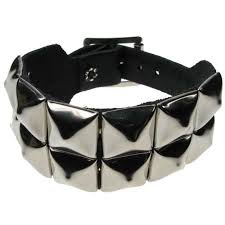 2 Row Pyramid Studded Leather Bracelet