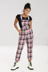 ALICIA DUNGAREES - PINK