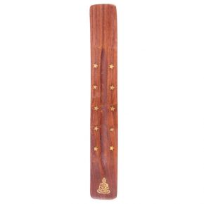 Buddha Wooden Incense Stick Burner/Ash Catcher