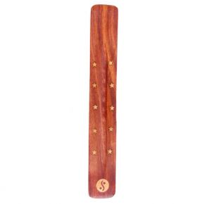Yin Yang Wooden Incense Tray