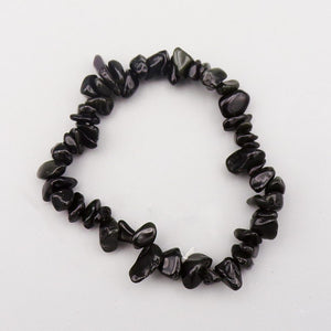 Black Obsidian Chipped Bracelet