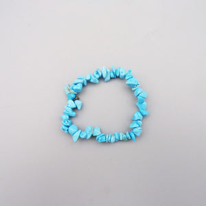 Blue Howlite Chipped Bracelet
