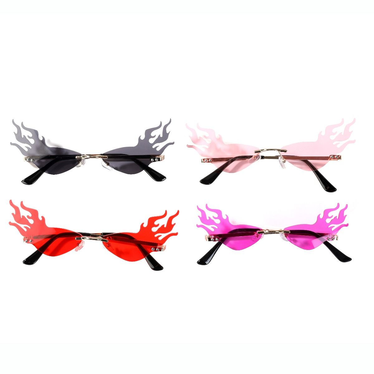Cat Eye Flames Sunglasses