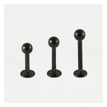 Load image into Gallery viewer, Labret 1.2mm &amp; 1.6mm  PVD Black Steel
