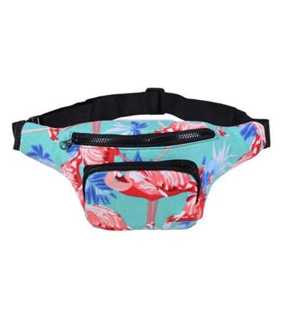 Aqua Flamingo Bum Bag Fresh Garbage