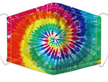 Load image into Gallery viewer, Face Mask - Rainbow Tie Dye
