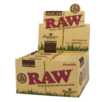 RAW Organic Hemp King Size Papers + Roach