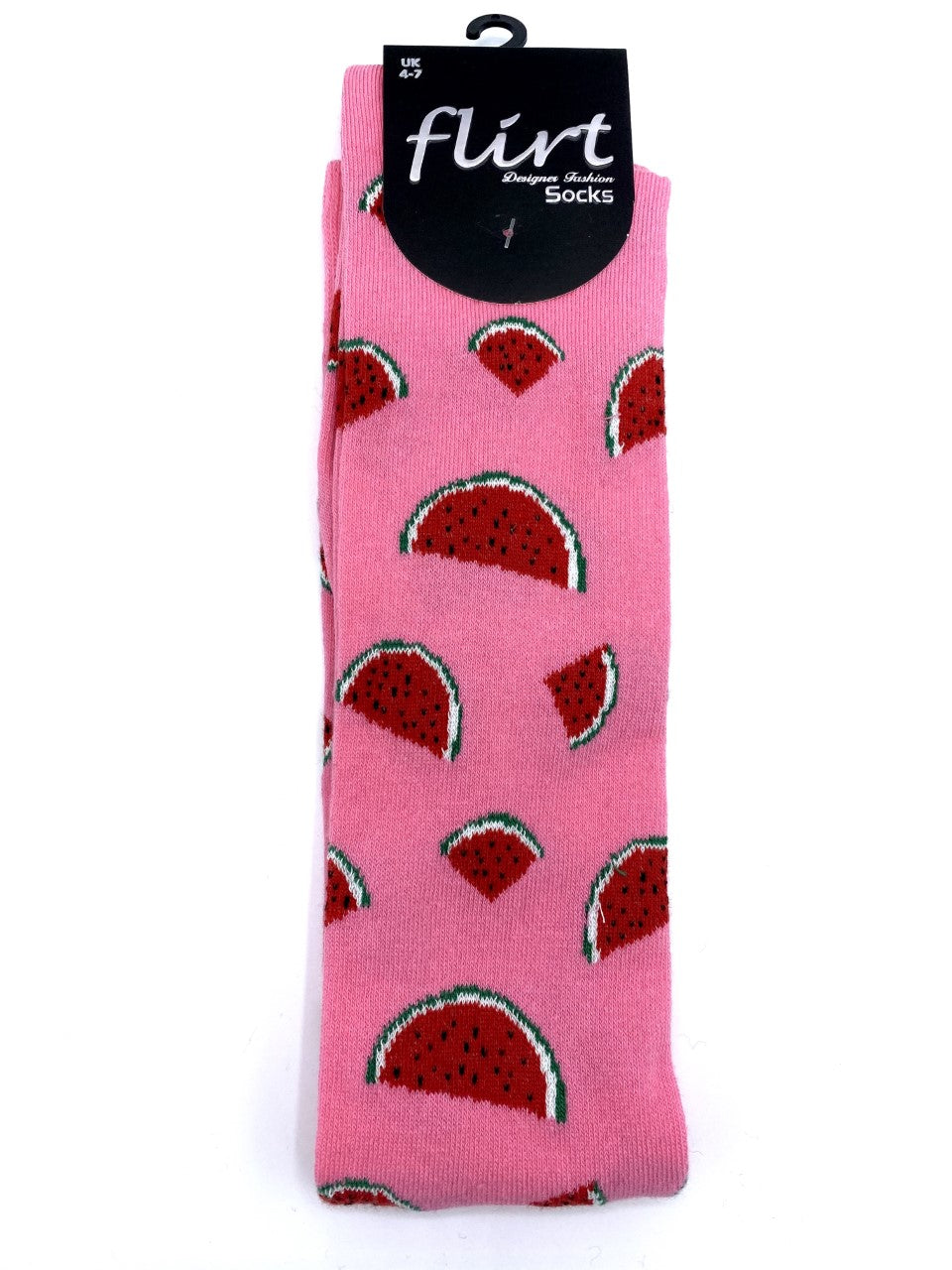 PINK WATERMELONS OVER-THE-KNEE SOCKS