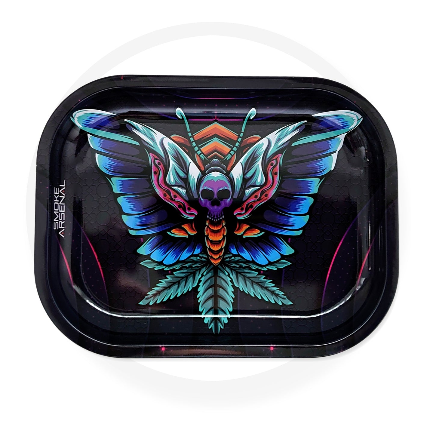 Smoke Arsenal Rolling Tray - SMALL (18cm x 14cm) – BUTTERFLY