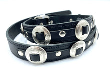 Load image into Gallery viewer, 25MM Concho Stud Leather Belt
