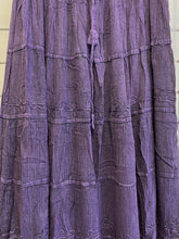 Load image into Gallery viewer, Long Purple Stonewashed Skirt
