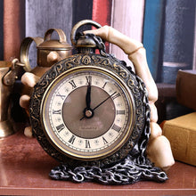 Load image into Gallery viewer, About Time Skeleton Hand and Pocket Watch Mantel Clock
