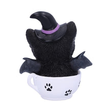 Load image into Gallery viewer, Kit-tea Novelty Tea Cup Witch Cat Figurine
