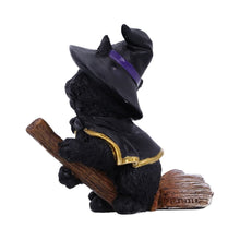 Load image into Gallery viewer, Tabitha Small Witches Familiar Black Cat and Broomstick Figurine
