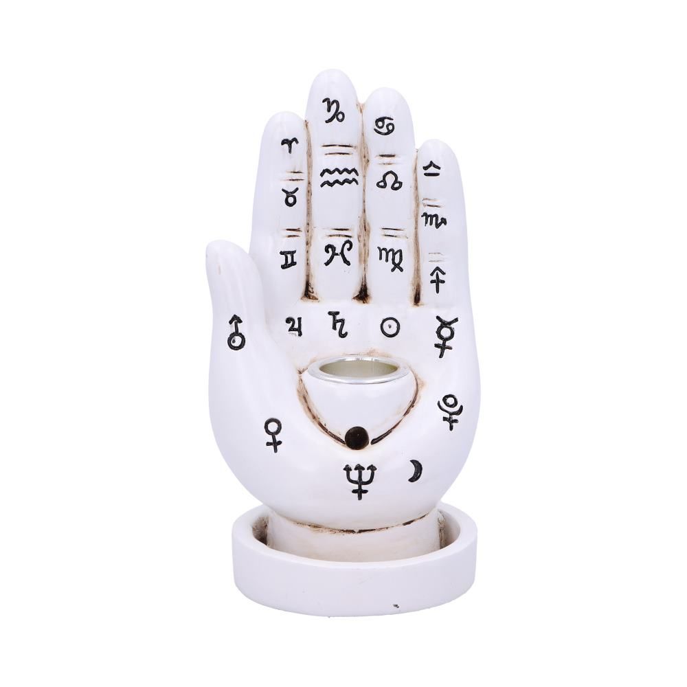 Palmistry Backflow Incense Burner - White