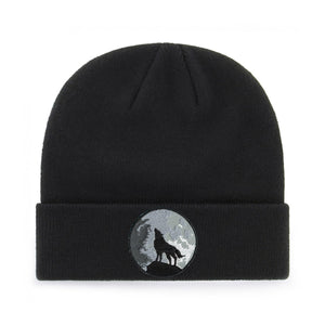 WOLF AND MOON BEANIE